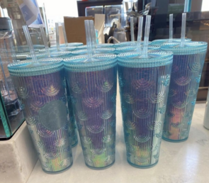 Starbucks Released A New Iridescent Cup That Gives Off Art Deco Vibes