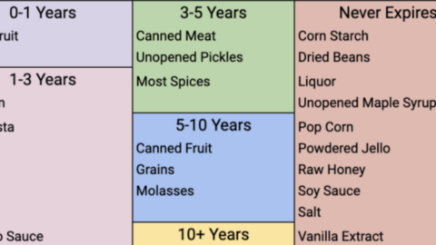 This Chart Shows You How Long Food Pantry Staples Last