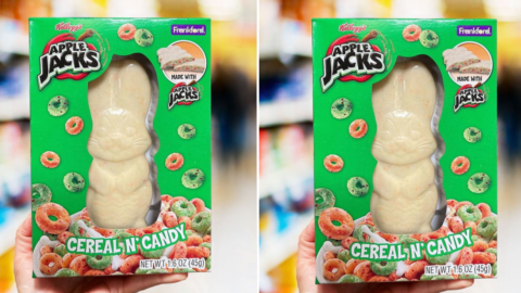 This Easter Bunny Is Stuffed With Apple Jacks Cereal and Is the Perfect Addition To Any Easter Basket