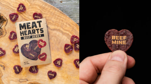 These Beef Jerky Conversation Hearts Prove The Real Way To Someone’s Heart Is Through Their Stomach