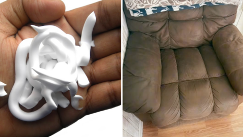 Woman Uses Shaving Cream to Clean Her Recliner and It Actually Works