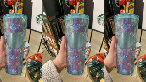 Starbucks Released A New Iridescent Cup That Gives Off Art Deco Vibes