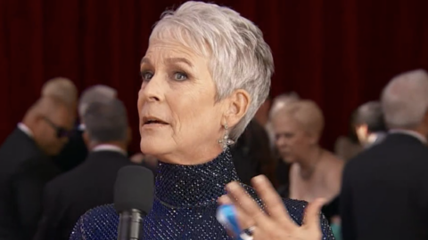 Jamie Lee Curtis Wore A Dress Made from Sustainable Materials To Honor Betty White