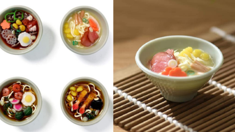 These Tiny Ramen Refrigerator Magnets Are Perfect For The Person Who Loves Ramen
