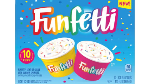 Funfetti Ice Cream Cups Exist and They Come Stuffed with Rainbow Sprinkles