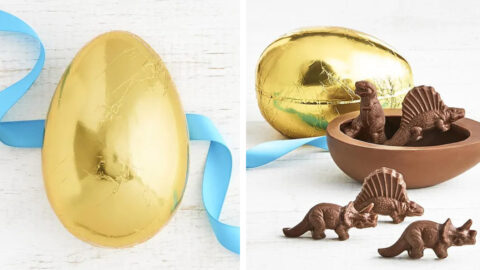 You Can Get A Giant Chocolate Egg That is Filled With Tiny Chocolate Dinosaurs