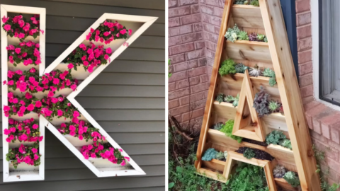 Giant Letter Shaped Planters Are The Hot New Trend In Outdoor Decor and I Need Them