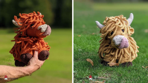 You Can Crochet Your Own Adorable Amigurumi Highland Scottish Cow