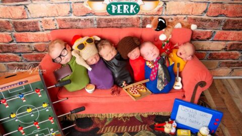 Photographer Creates ‘Friends’ Newborn Photoshoot, ‘Can We Be Any Cuter?’