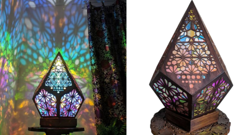 This Polar Star Projection Lamp Will Cast Colorful Patterns Onto Your Wall And It’s Gorgeous