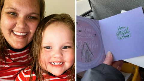 This Mom Was Mortified By The Hilarious Card Her Daughter Gave Her Preschool Teacher