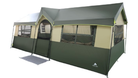 This Giant Tent Cabin Has 3 Rooms and Sleeps 12 So Your Entire Family Can Camp Under One Roof