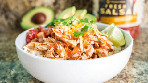 Loaded Salsa Chicken Rice Bowls