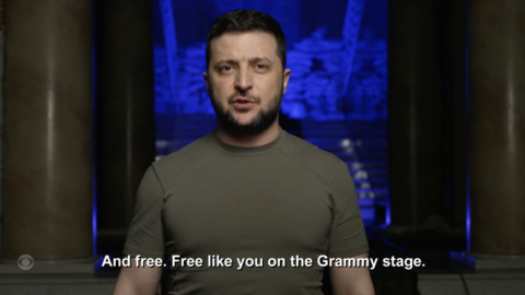 Ukraine’s President Just Made A Powerful Speech During The Grammy’s