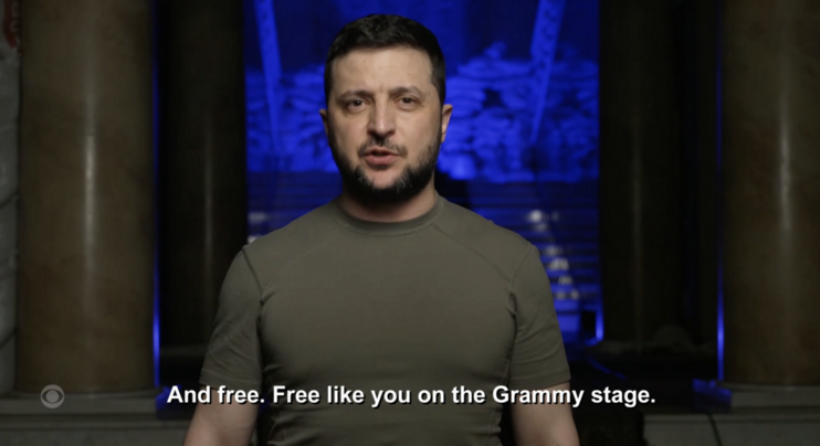 Ukraine’s President Just Made A Powerful Speech During The Grammy’s
