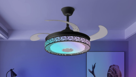 This Invisible Ceiling Fan Lights Up and Even Has A Built-In Bluetooth Speaker