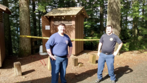 This Woman Had to Be Rescued from A Portable Toilet After Falling in Trying to Retrieve Her Cell Phone
