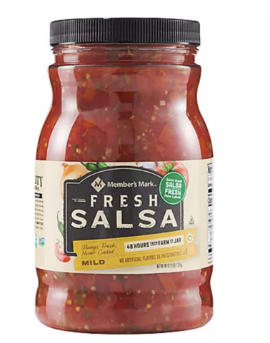 member's mark fresh salsa jar