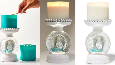 This Water Globe Mermaid Candle Holder Is A Total Vibe