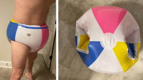 You Can Get An Inflatable Beach Ball Swimsuit and Be The Center of Attention at The Pool