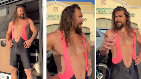Jason Momoa Leaves Little to The Imagination Wearing A Spandex Outfit and You’re Welcome