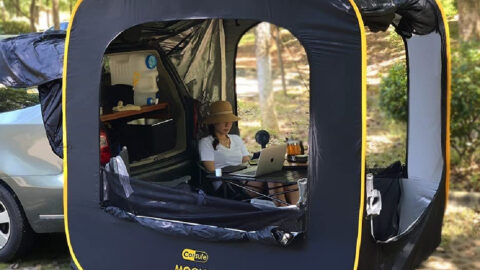 This Pop-Up Tent Attaches to the Back of Your Car and Acts Like a Cabin for Camping