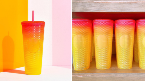 Starbucks’ New Studded Tumbler Looks Like a Sunset