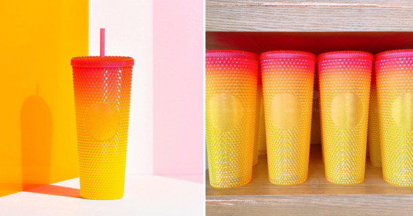 Starbucks’ New Studded Tumbler Looks Like a Sunset