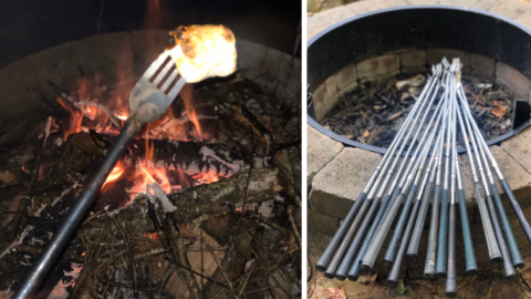 These Amazing S’mores Sticks Are Made From Upcycled Golf Clubs And Forks