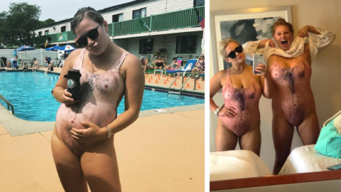 This Hairy Chest Swimsuit Will Turn Heads At The Pool This Summer