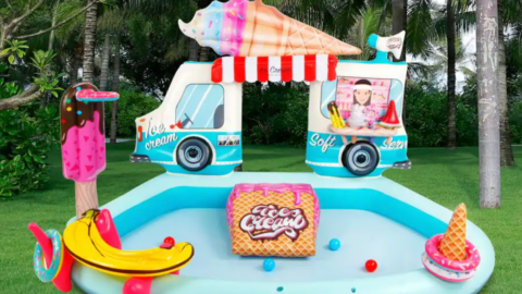 This Ice Cream Truck Inflatable Pool Is The Cutest Way to Keep Kids Cool This Summer