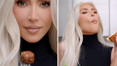 Kim Kardashian’s Recent Beyond Meat Ad Has the Internet in a Frenzy After She Fails to Actually Eat It