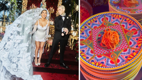 Food Pictures From Travis Barker And Kourtney Kardashian’s Wedding Have Been Released And I Have So Many Questions