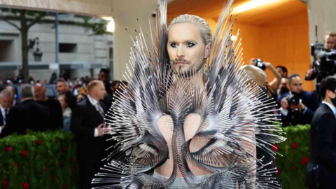 No, This Bizarre Metal Outfit Look Is Not Jared Leto