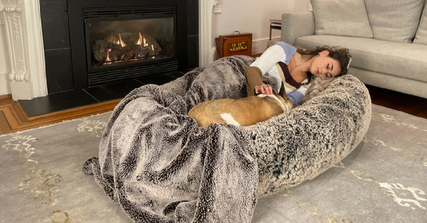 You Can Get A Huge Human Dog Bed And Naps Are About To Get So Cozy