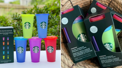 Starbucks Releases UV-Reactive Tumblers That Change Color in the Sun