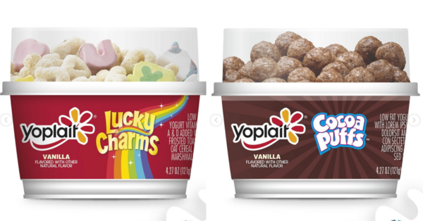 Yoplait Yogurt Topped with Cereal Pieces Is Exactly What We Need for Breakfast