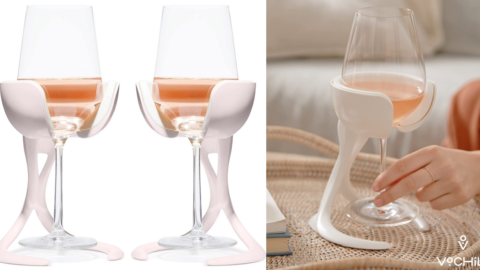 These Wine Chillers Attach to Your Glass to Keep Your Wine Cold and I Need Them