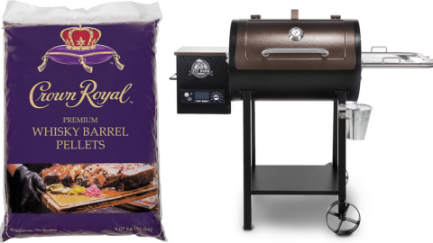 These Crown Royal Whiskey Barrel Pellets Will Infuse That Smooth Crown Royal Flavor Into All Your Summer Grilling