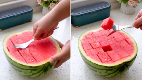 This ‘Fruit Fork’ Slices Into Your Watermelon Like A Knife Through Butter and I’m Obsessed