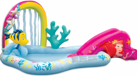 This Inflatable Little Mermaid Lagoon Splash Pad Brings Pure Disney Magic to Your Backyard