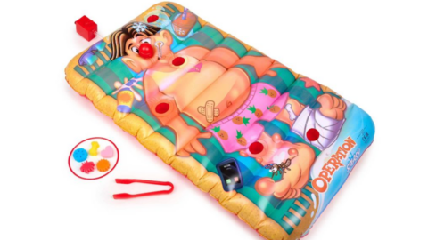 This Giant Inflatable Operation Game Sprinkler Lets You Can Play Operation As You Get Wet