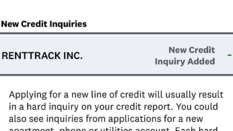 People Everywhere Have Just Got Hit with A Hard Inquiry on Their Credit from A Place Called ‘RentTrack’