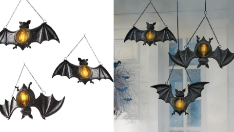You Can Get Hanging Bat LED Lanterns That Are Perfect For A Spooky Atmosphere