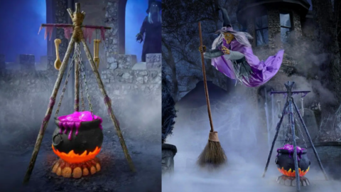 Home Depot Is Selling A 5 ft Bubbling Cauldron With LED Fire For Halloween
