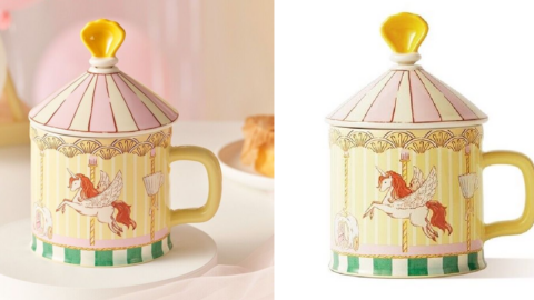 This Starbucks Carousel Mug Will Remind You of Every Carnival You Went to As a Kid