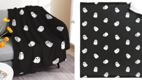 Move Over HomeGoods, This Ghost Blanket Is Giving Us All The Adorable Vibes for Spooky Season