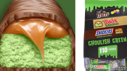 Twix and Snickers Is Coloring Their Candy Ghoulish Green For Halloween