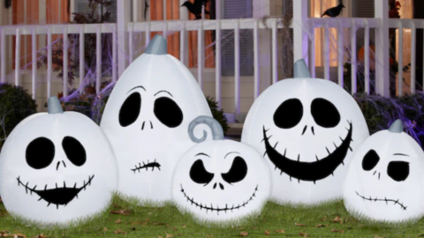 These Inflatable Jack Skellington Pumpkins Are Simply Meant to Be In Your Yard for Halloween