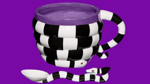 You Can Get A Sandworm Soup Mug With Spoon For The Ultimate Beetlejuice Fan